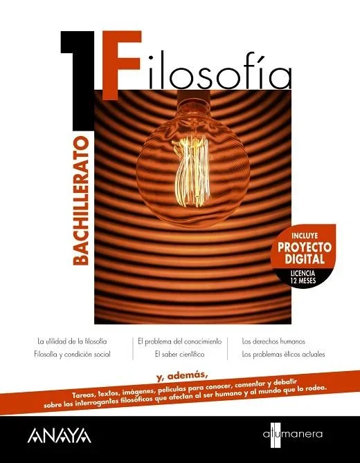 1º Bachillerato Filosofía 1 - Libro de Texto Escolar y Preparación