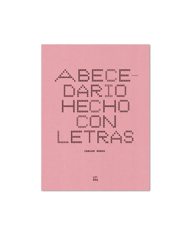 Abecedario hecho con letras - Libro de Alfabetización para Niños