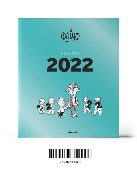 Agenda 2022 Quino, Edición Encuadernada en Azul - Planificador Diario con Humor