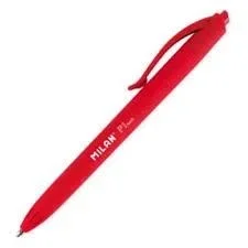 Bolígrafo Milan P1 Touch, Rojo - Tinta Gel Suave para Escritura