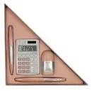 Caja Regalo Triangular Silver Rosa, Set de Presentación Elegante