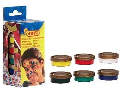 Crema Maquillaje Jovi 8ml - Caja de 6 Colores Surtidos para Arte Facial
