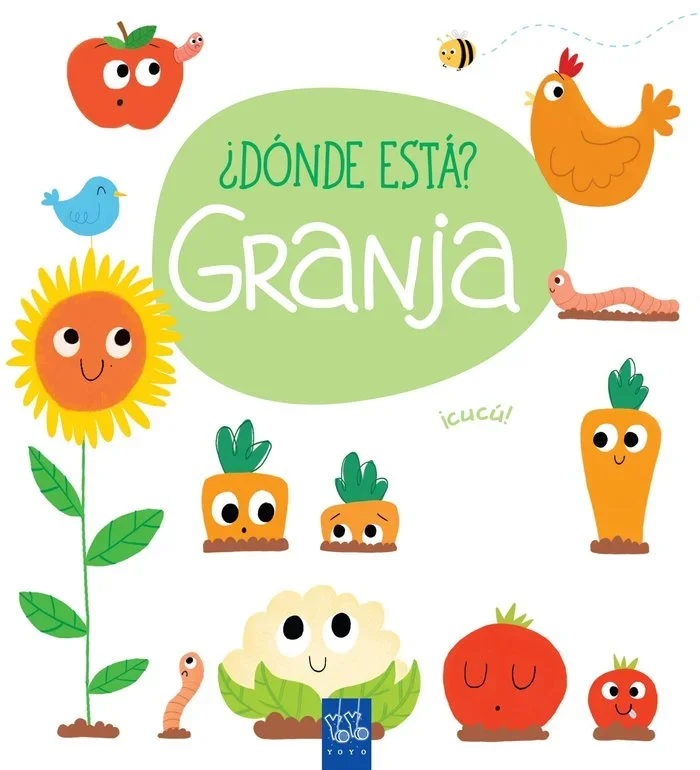 ¿Dónde está? Granja - Libro infantil ilustrado con solapas para niños
