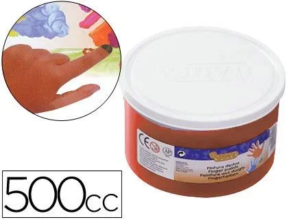 Jovi Pintura Dedos Marrón 500cc - Material escolar para manualidades infantiles
