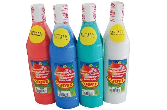Jovi - Tempera Líquida Blanco Metálico, 500 ml