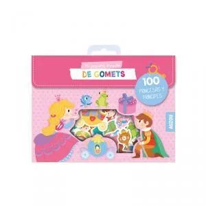 Mi Pequeño Estuche de Gomets de Princesas Auzou - Set de Pegatinas Infantiles
