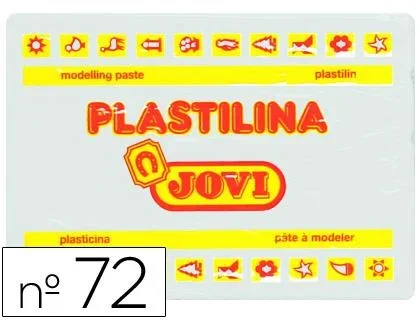 Plastilina Jovi 72 Color Blanco 350g - Material escolar y manualidades