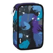 Plumier 2 Pisos Milan Arty Geo Azul - Organizador Escolar