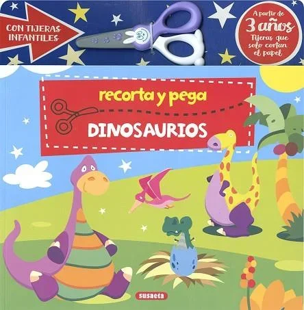 Recorta y Pega Dinosaurios: Manualidades Infantiles Educativas
