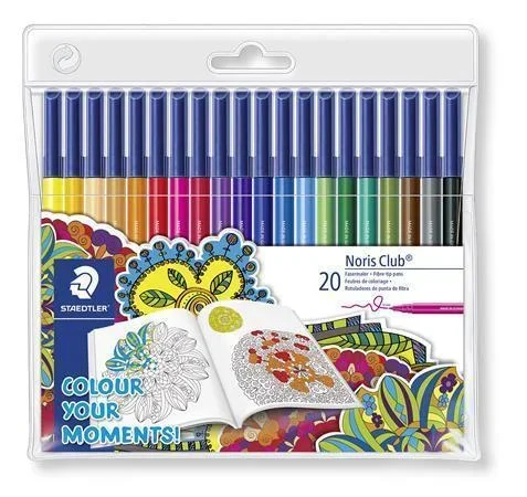 Staedtler Noris Club 326 WP20AC - Rotuladores Fibra 20 Colores