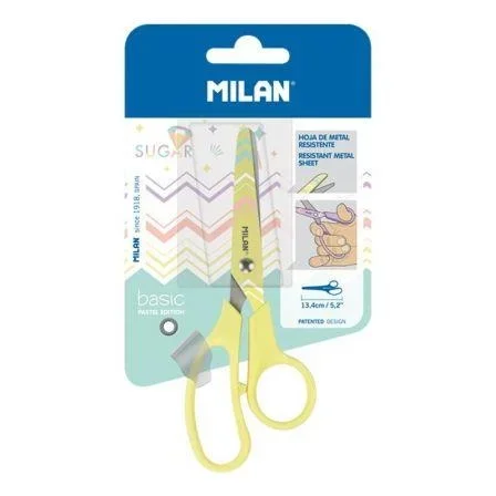Tijera Milan Basic Pastel Sugar Diamond Lila - Herramienta de Costura Profesional